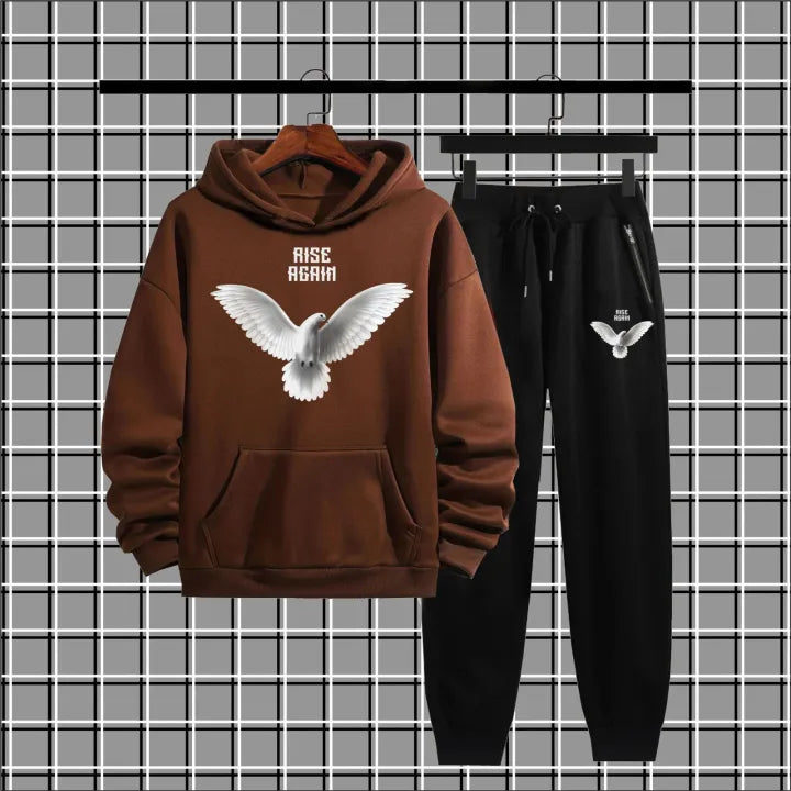 NEW TRENDY WINTER COLLECTION Rise Again BASIC HOODIES TRACKSUIT FOR MENS AND WOMEN'S