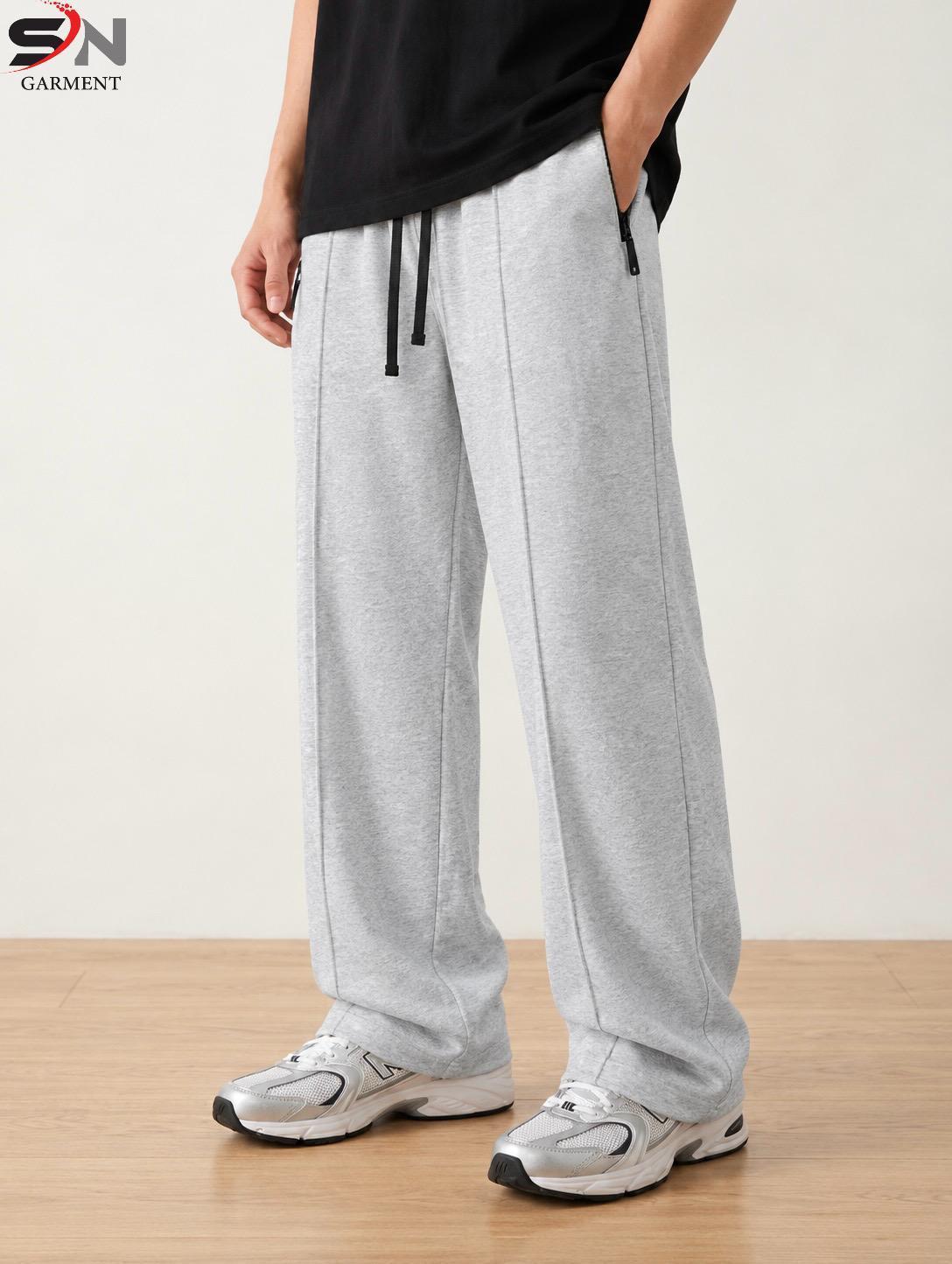 Vintage Zip-Pocket Baggy Trousers – Urban Streetwear Style