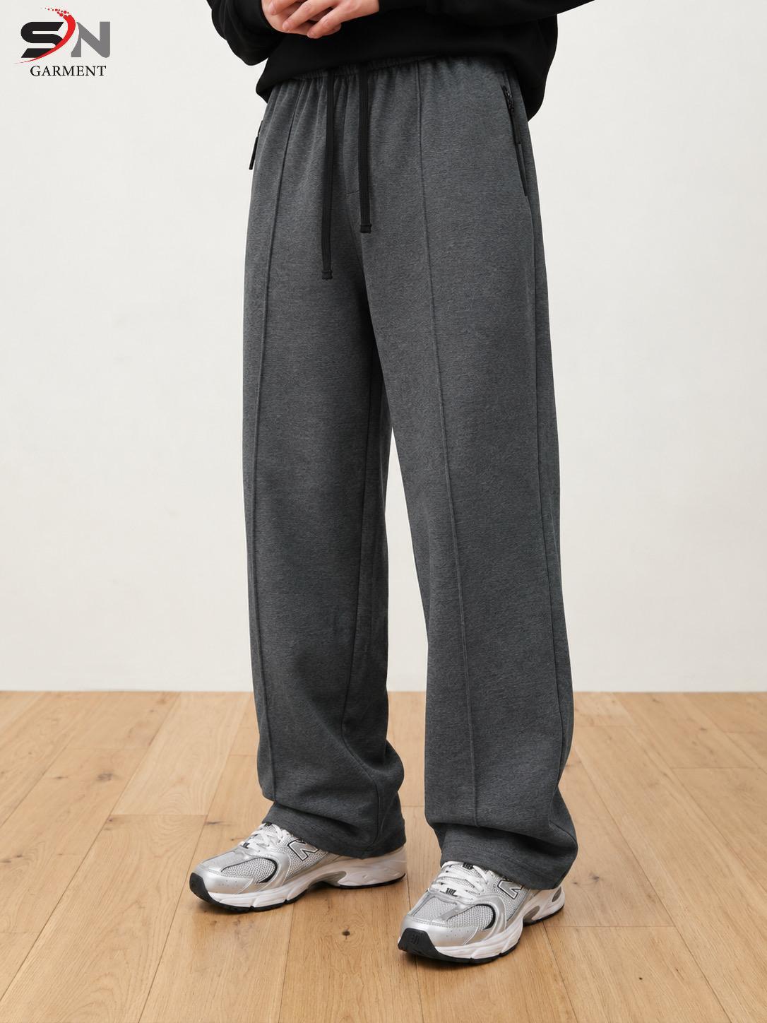 Vintage Zip-Pocket Baggy Trousers – Urban Streetwear Style