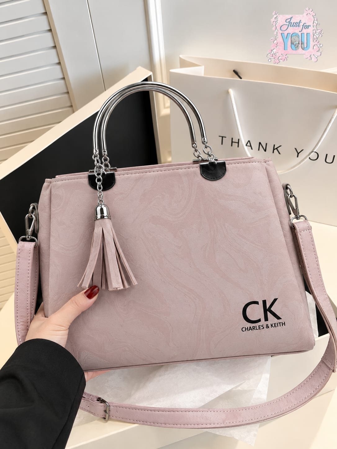 CRALES & KEITH Women's Premium Crossbody Bag with 3 Compartments | Stylish Long Strap Handbag