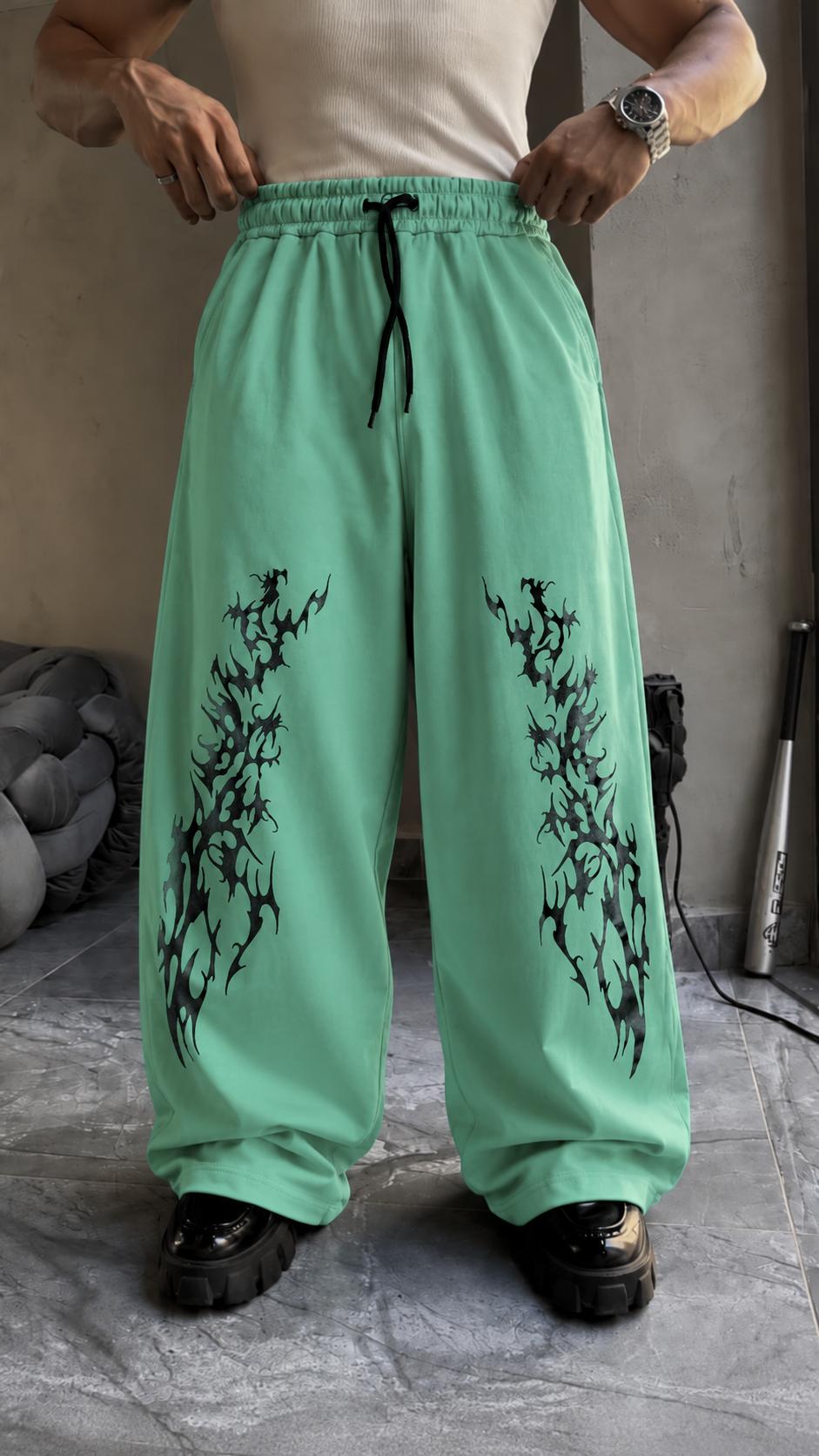 Dark Flame Baggy Trousers – Bold Streetwear Pants