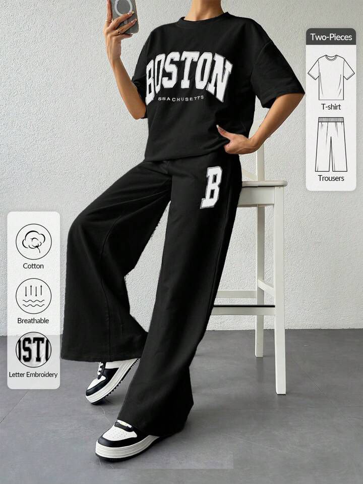 Ladies’ Lounge Tracksuit Set – Cozy Everyday Fashion