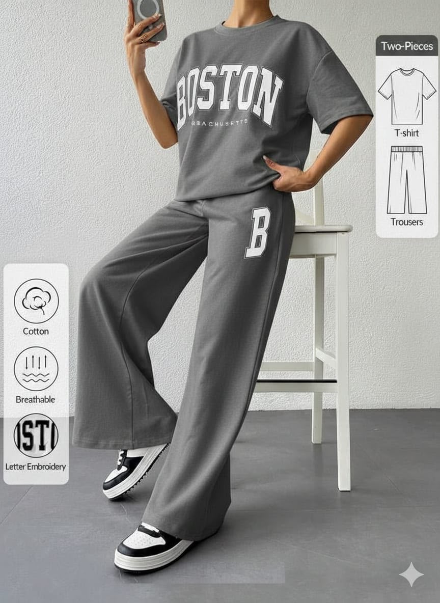 Ladies’ Lounge Tracksuit Set – Cozy Everyday Fashion