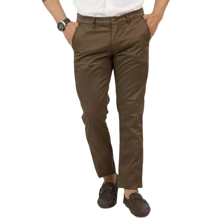 Beautiful Cotton Jeans Pants in Chocolate Brown Color with Perfect wear Design - Boy's and Men's Fashion