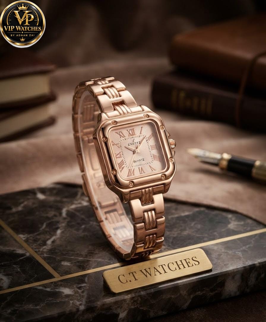 Premium Girls’ Jewelry Watch ⌚ | Elegant Dial, Stylish Chain & Trending Fashion Design