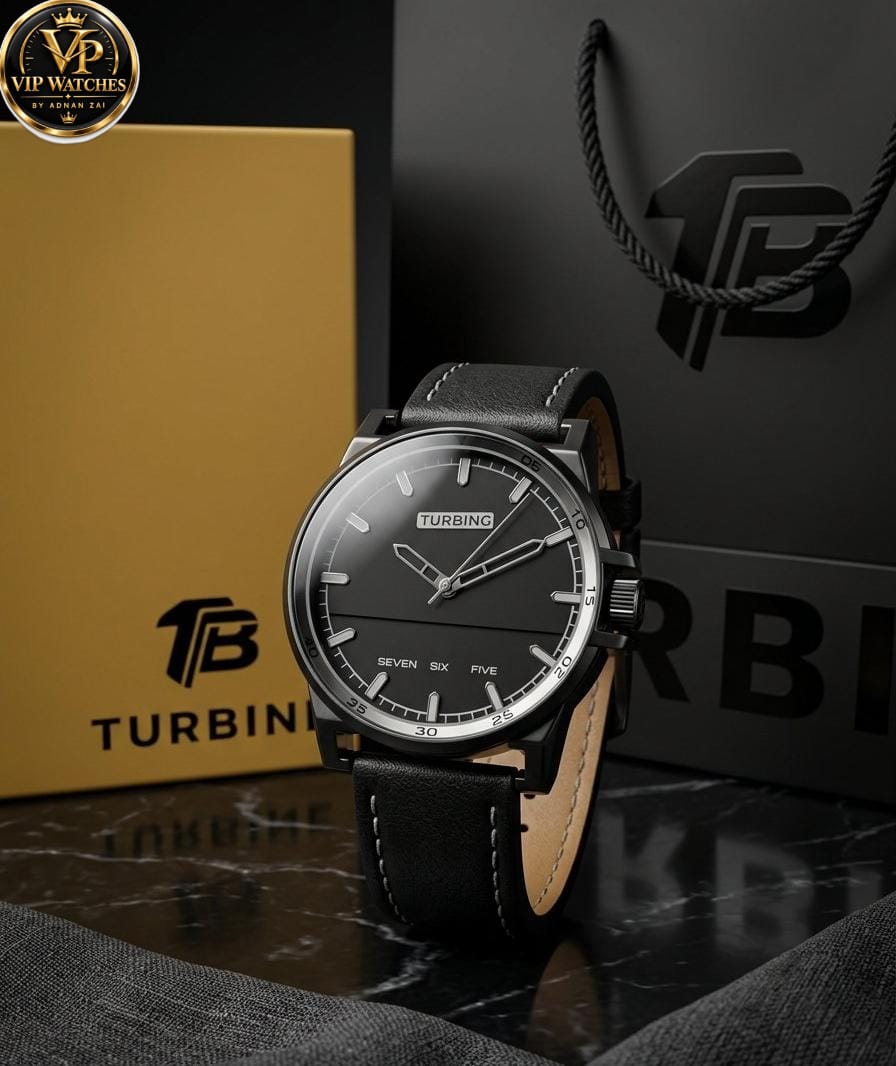 Turbine Original Men's Watch with Premium Strap, Stainless Steel Back, Original Brand Box & Bag