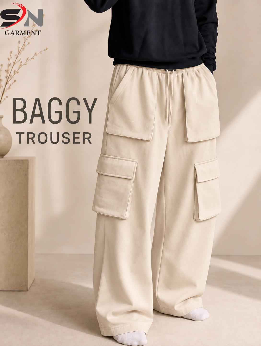6-Pocket Cargo Baggy Trousers – Utility Streetwear Pants