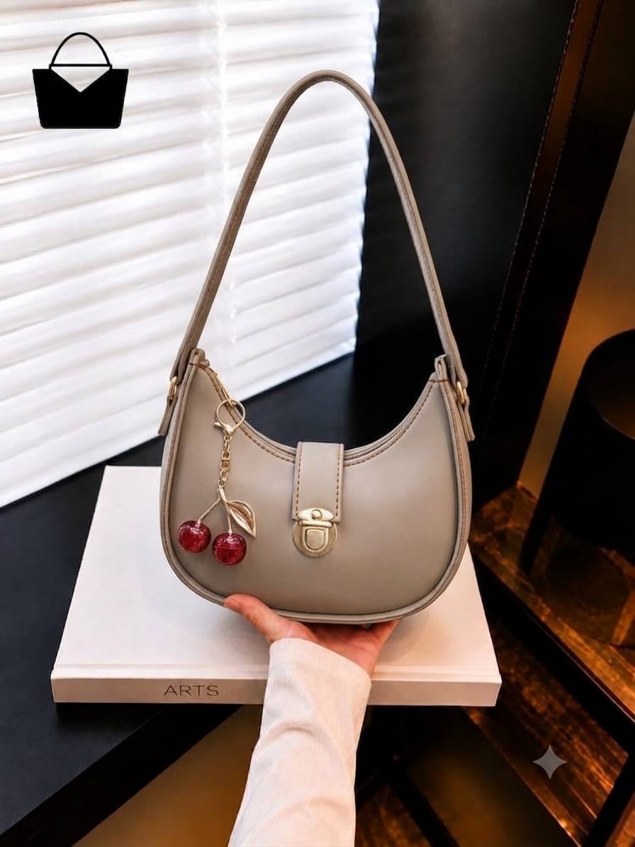 Mini Moon Cherry Shoulder Bag for Women – Cute Cherry Charm