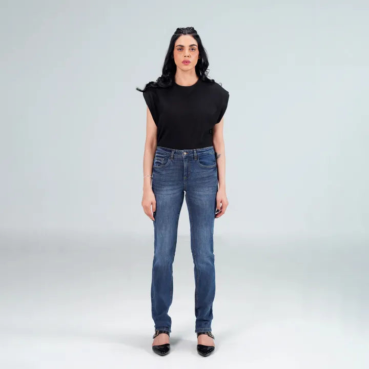 Rockstar Jeans - Stream Slim Jeans For Women - Denim Full Pant For Women