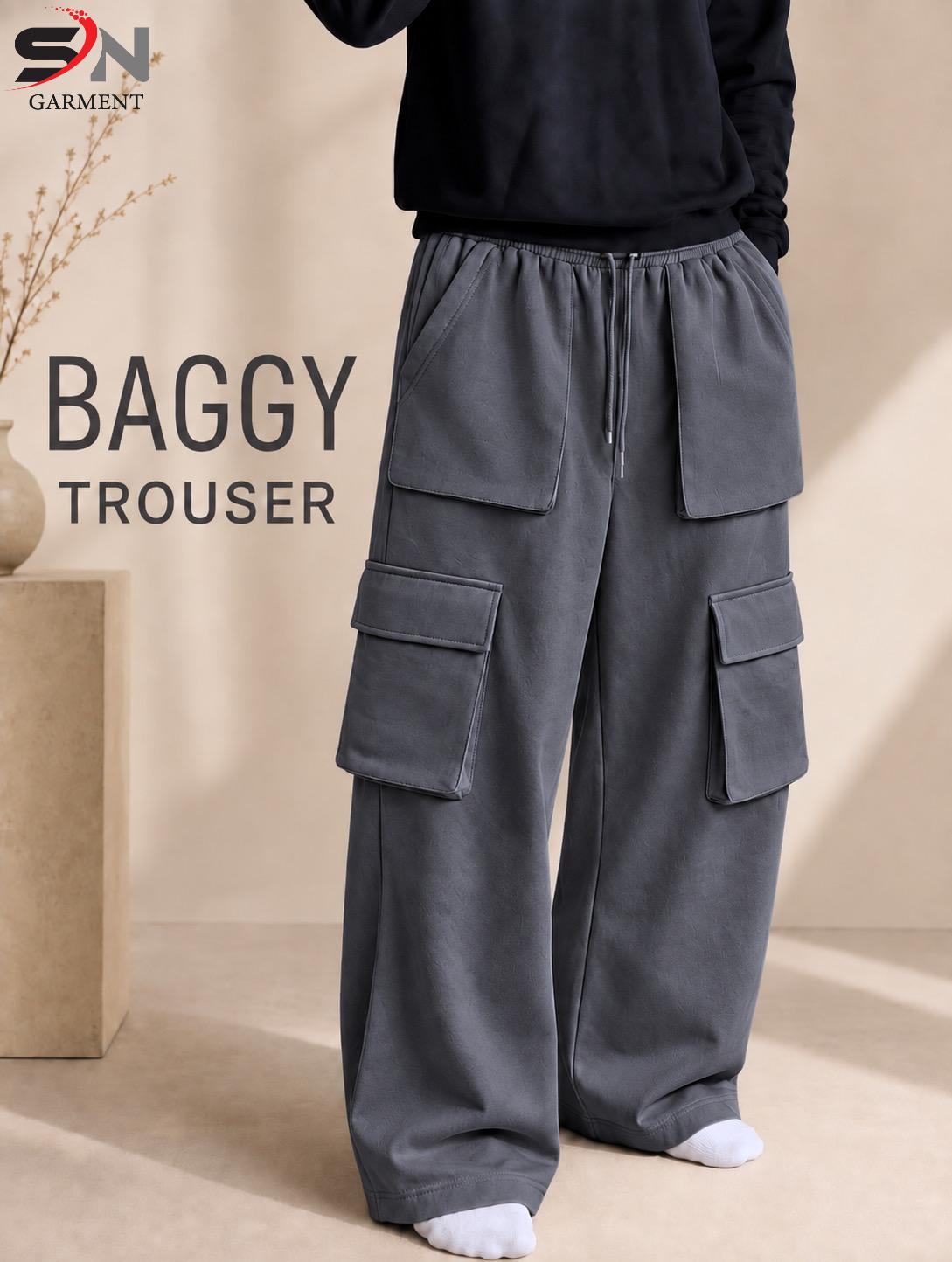 6-Pocket Cargo Baggy Trousers – Utility Streetwear Pants