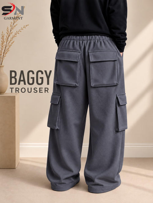 6-Pocket Cargo Baggy Trousers – Utility Streetwear Pants