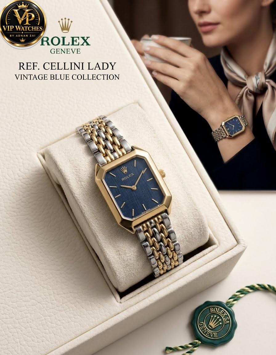 Rolex-Inspired Women’s Vintage Watch – Elegant Dial, Stylish Chain & Trendy Colors ⌚✨