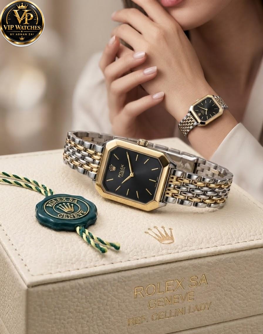 Rolex-Inspired Women’s Vintage Watch – Elegant Dial, Stylish Chain & Trendy Colors ⌚✨