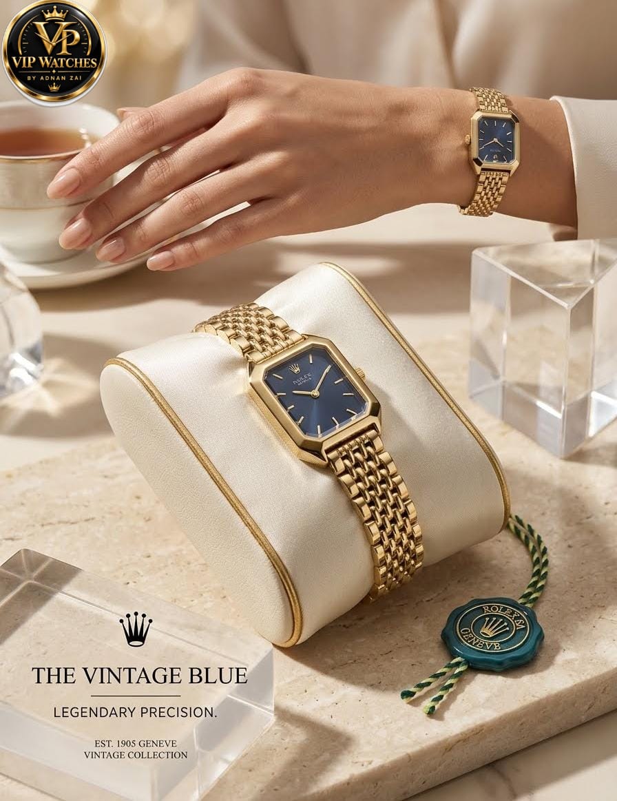 Rolex-Inspired Women’s Vintage Watch – Elegant Dial, Stylish Chain & Trendy Colors ⌚✨