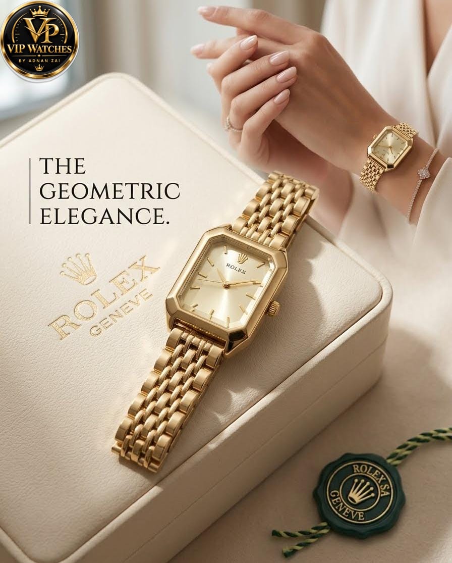 Rolex-Inspired Women’s Vintage Watch – Elegant Dial, Stylish Chain & Trendy Colors ⌚✨