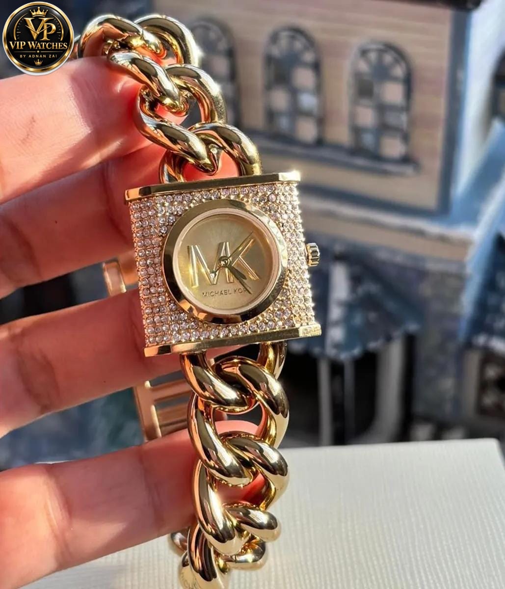 Michael Kors-Inspired Girls’ Bracelet Watch ⌚ | Elegant Dial, Stylish Chain & Trendy Luxury Design