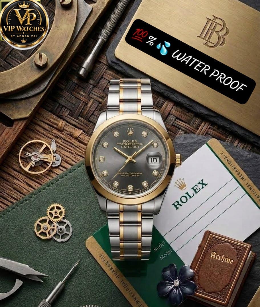 Rolex Datejust Men’s Stainless Steel Watch with Working Date Display ⌚