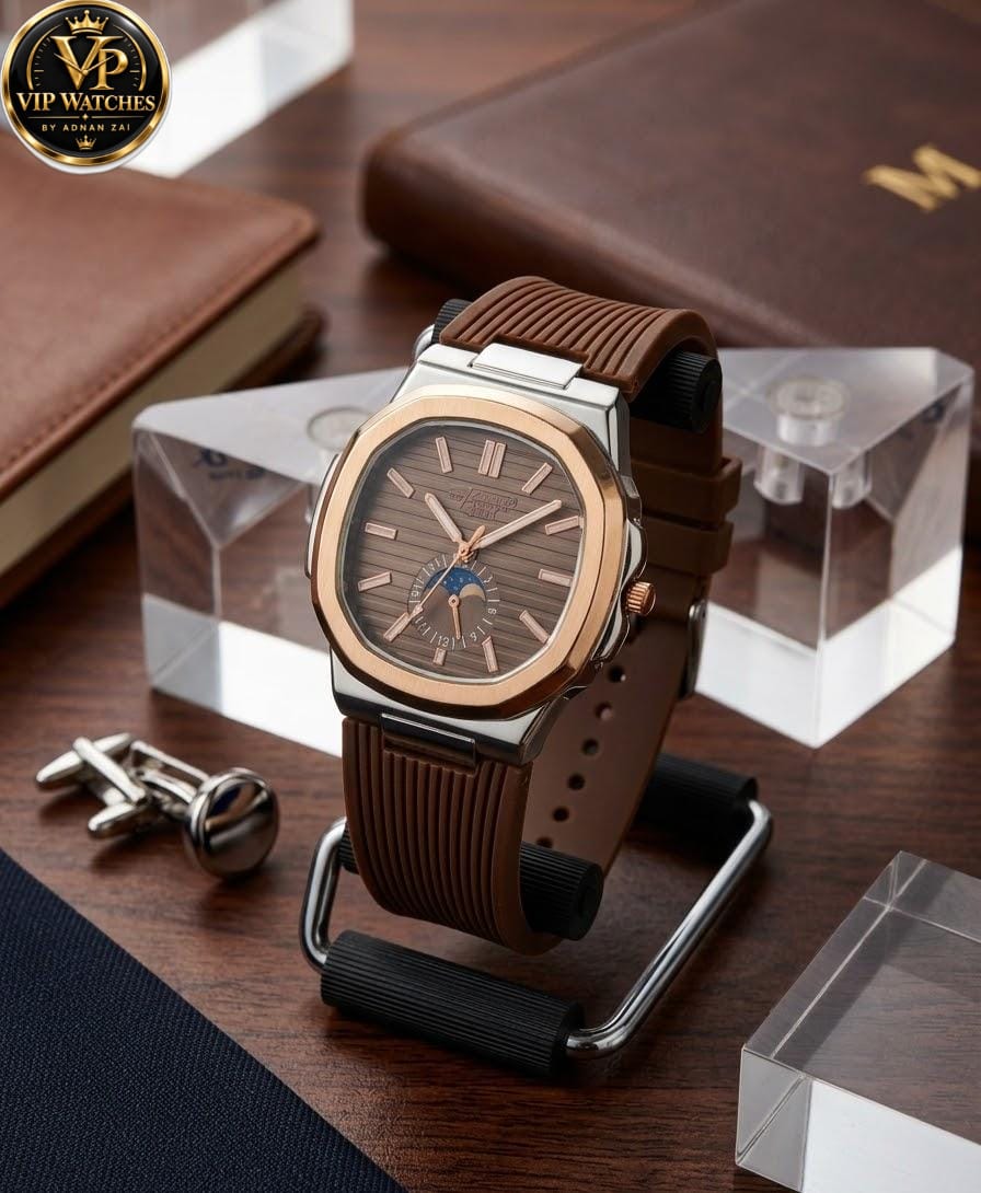 Men's Stylish Strap Watch with Attractive Dial & Premium Quality Strap
